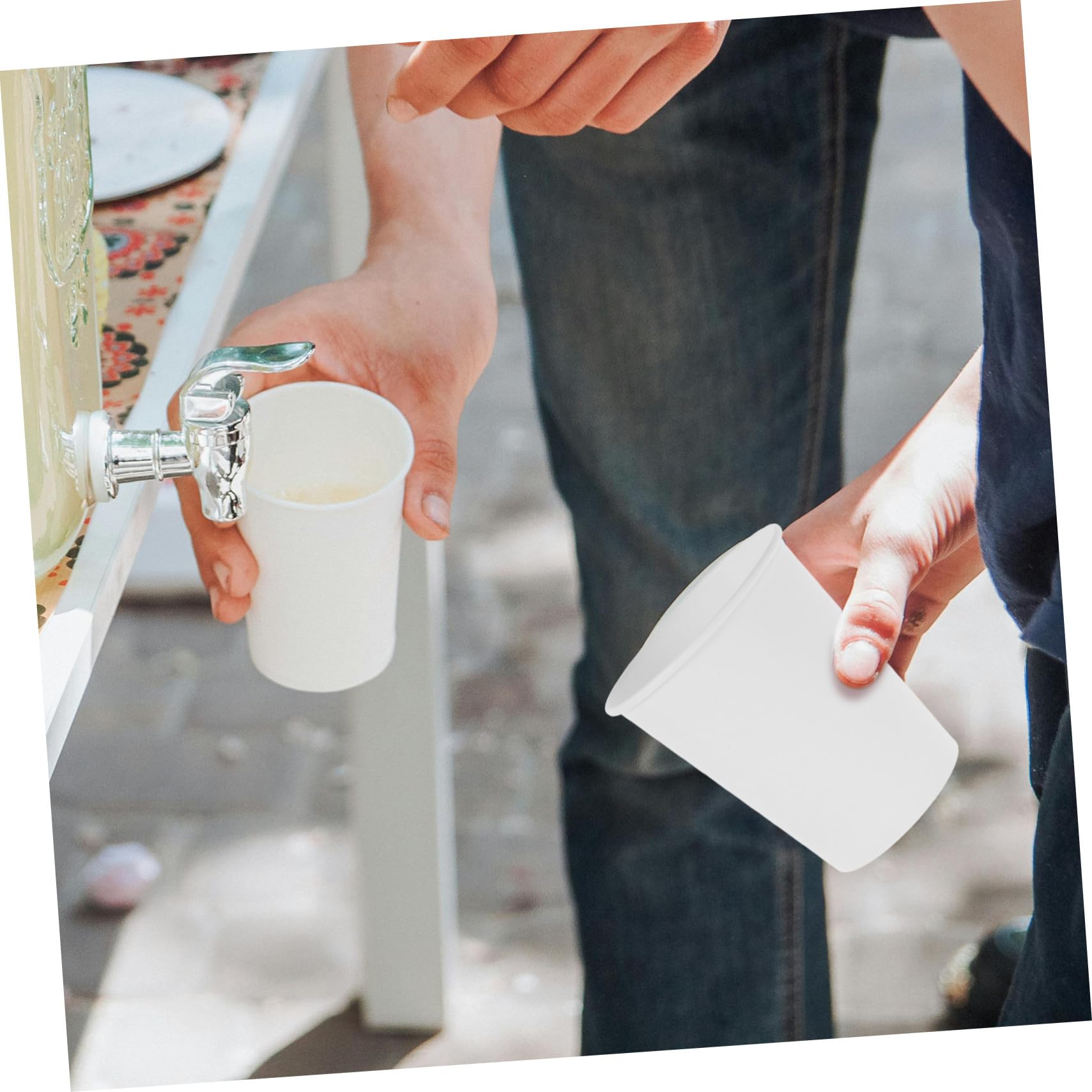 100 Pièces Gobelets Papier Épais pour Boissons Chaudes et Froides Multi-usages Résistants et pour Café Espresso et Dégustation Usage Professionnel et Domestique