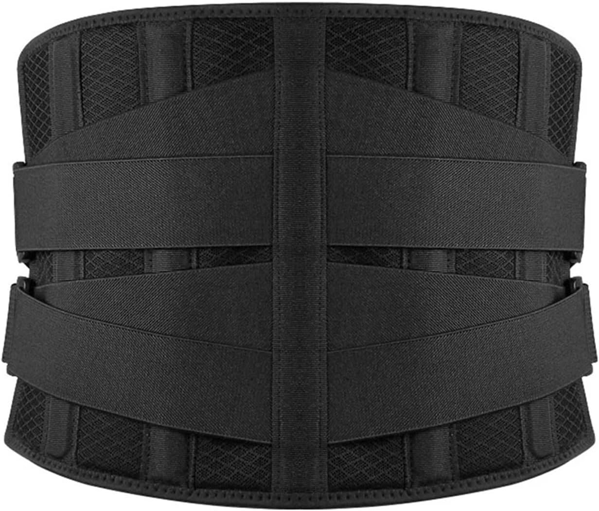 Lower Back Brace with 6 Stays Anti-Skid Orthopedic Lumbar Support Breathable Waist Support Belt for Gym(Large)