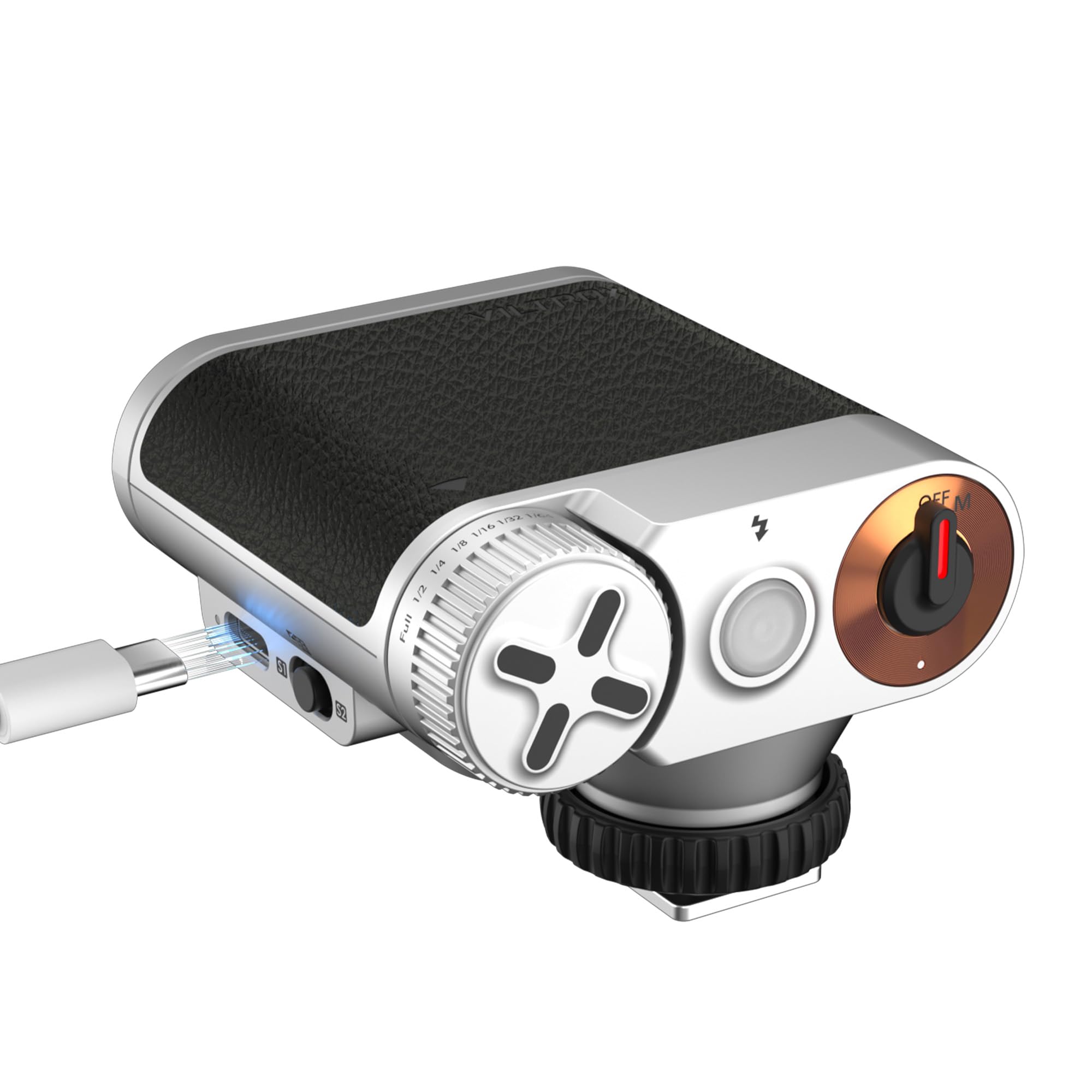 VILTROX 24W/s Retro Flash for Camera, 0.1-1.5s Recycle Small Camera Flash, 800mAh On Camera Mini Flash GN12 with 7 Levels, S1/S2 Optical Control for Sony Fujifilm Canon Nikon Olympus (Z1+)