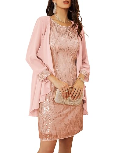 GRACE KARIN Women Wedding Guest Dresses Sequin Mother of the