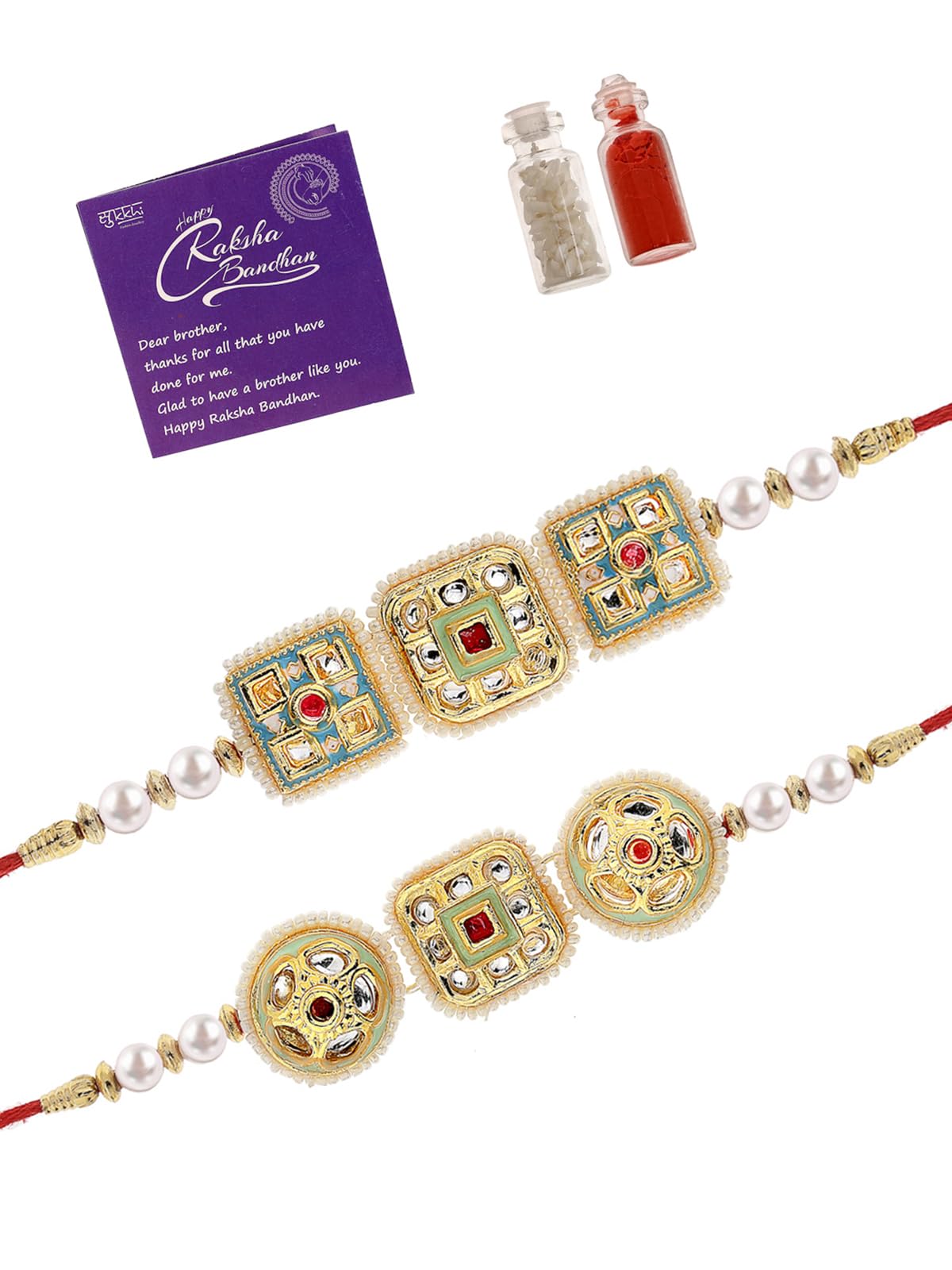 See full amazon price history chart for Sukkhi Rakhi Charming Kundan & Beads Designer Meenakari Gold Plated Premium Rakhi for Brother With Roli Chawal & Greeting Card|Rakhi for Brother/Bhaiya/Bhai/Men|Rakhi Combo-Set of 2|CBRAK106947 Sukkhi Rakhi Charming Kundan & Beads Designer Meenakari Gold Plated Premium Rakhi for Brother With Roli Chawal & Greeting Card|Rakhi for Brother/Bhaiya/Bhai/Men|Rakhi Combo-Set of 2|CBRAK106947 (B0D6BY5476) Amazon Price History, Amazon Price Tracker