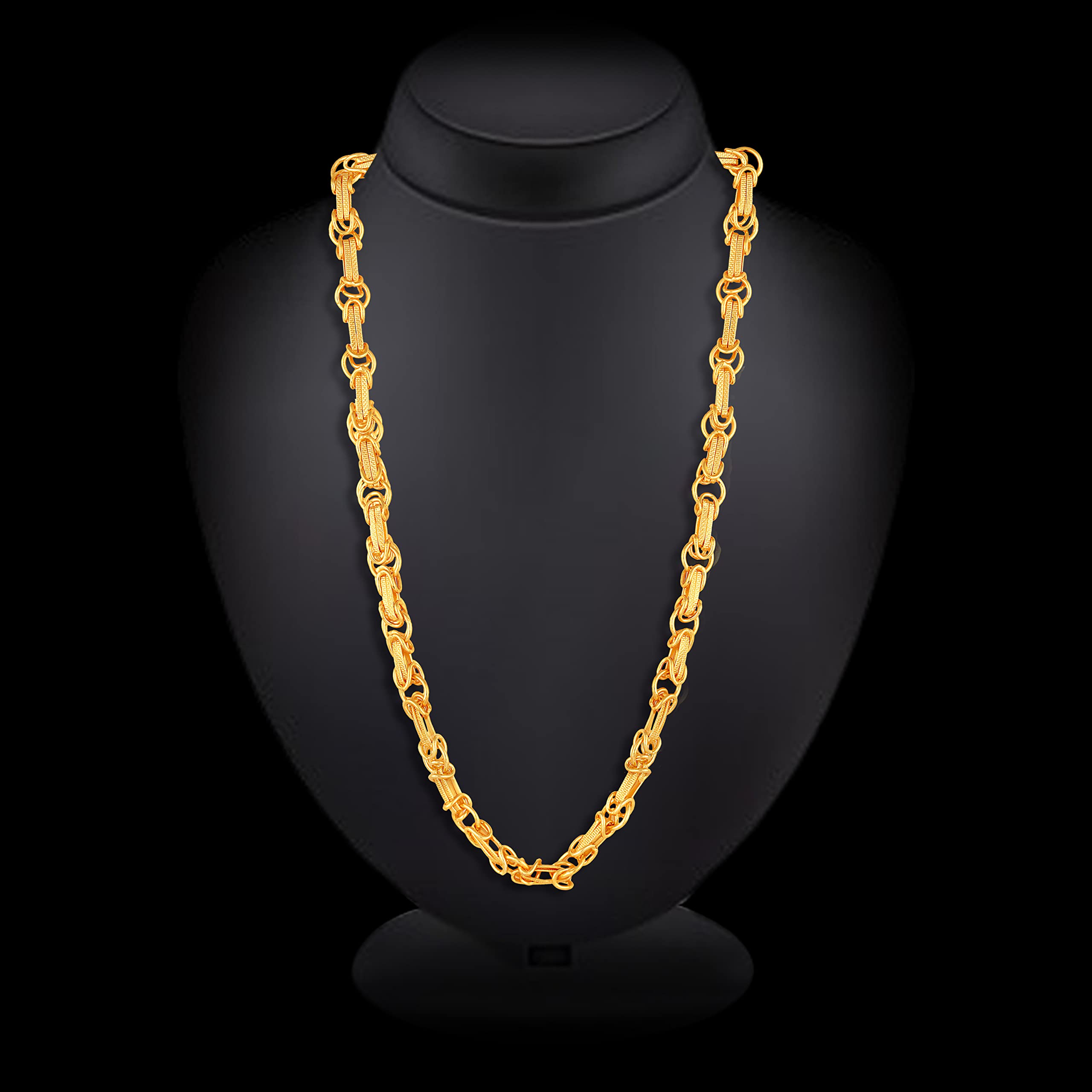 Stylish Golden 1 Gram Stainless Steel Chain for Men