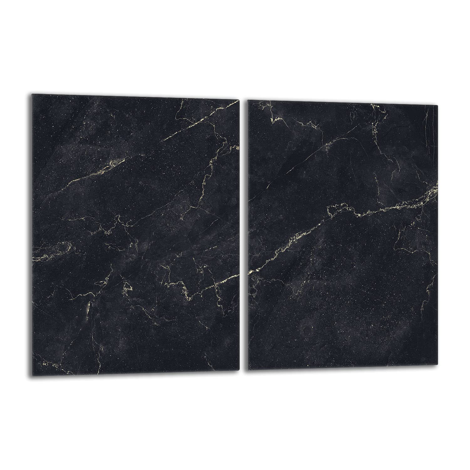 Tabla de cortar decorativa de cristal templado y cubre vitro, Placa protectora de vitrocerámica 40 x 52 cm 2 piezas, para inducción, protección contra salpicaduras, decoración, MÁRMOL