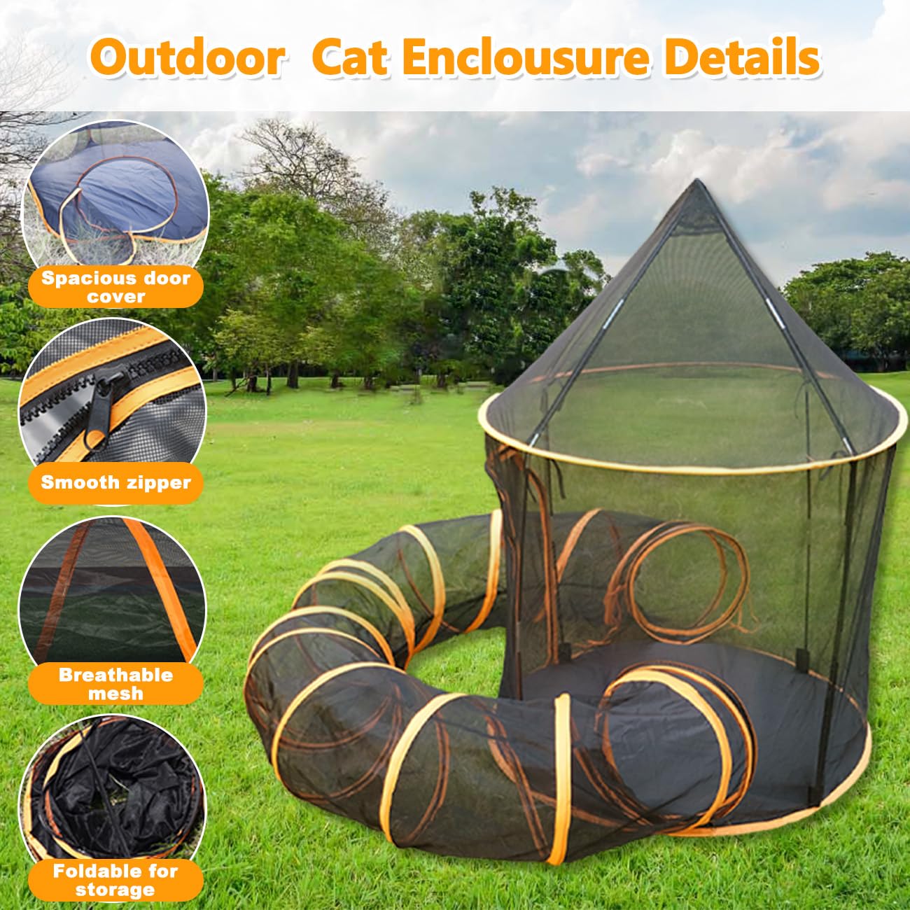 Snapklik.com : Outdoor Cat Enclosures For Indoor Cats, Cat Tent Outdoor ...
