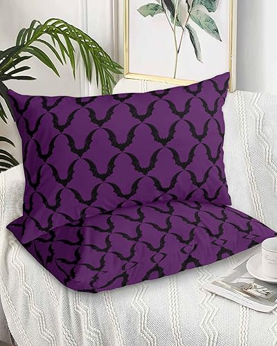 Miniatura 9 de Fundas de almohada de tamaño estándar de árbol de otoño naranja, 2 paquetes de fundas de almohada suaves decorativas para sofá de cuerpo largo