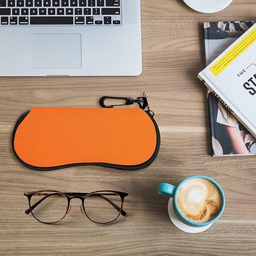 Miniatura 35 de MoKo - Estuche suave, ultra ligero, de neopreno, para lentes de sol, con cremallera y clip para cinturón