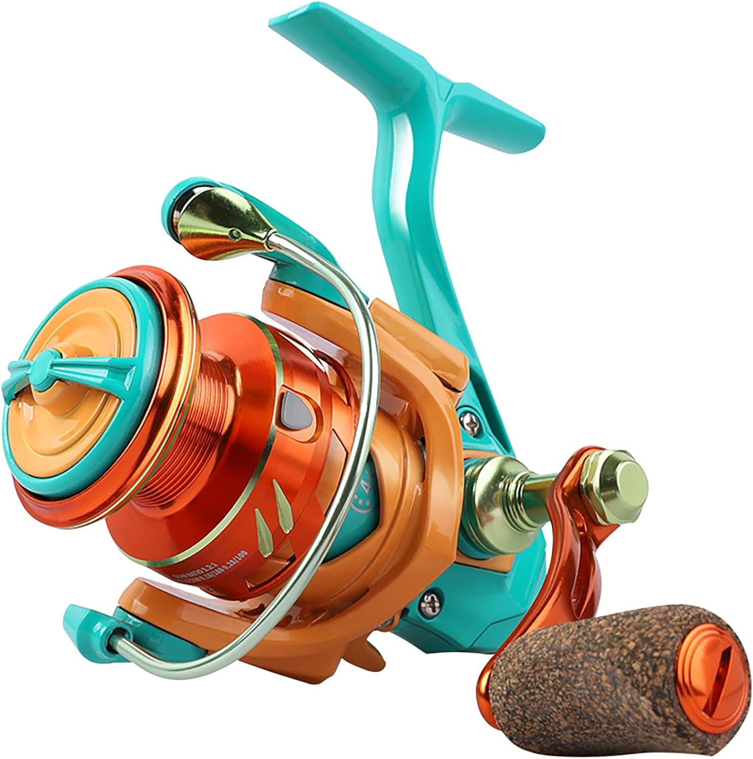 Macaron Metal Fishing Reel, Metal Spinning Reel, Smooth Operation, Interchangeable Left and Right Hands,Multi Colored