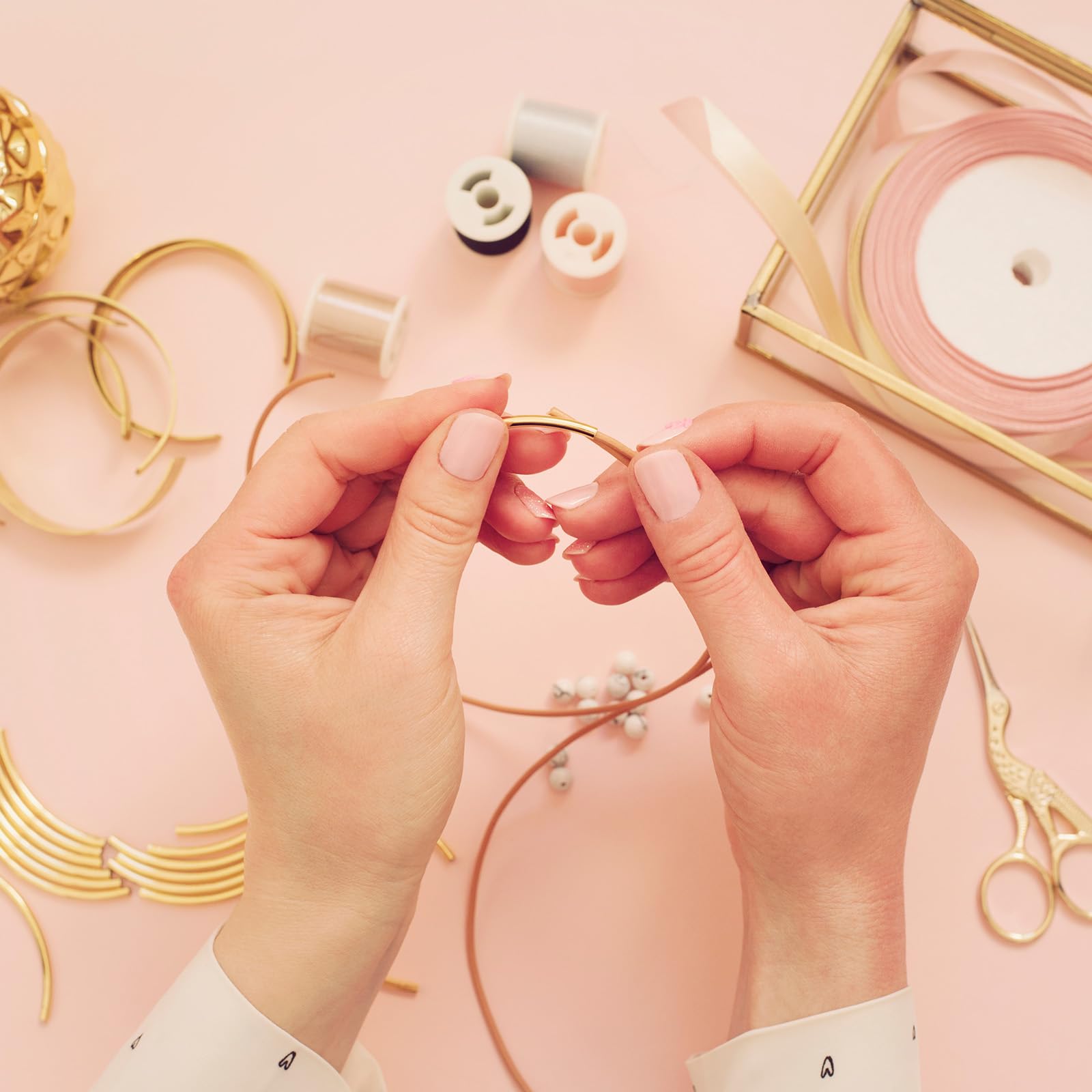 Filo Di Alluminio Opaco Per Gioielli - 0.8 Mm, 235 M, Marrone Cocco, Per Creazioni Con Perline - Foto 5