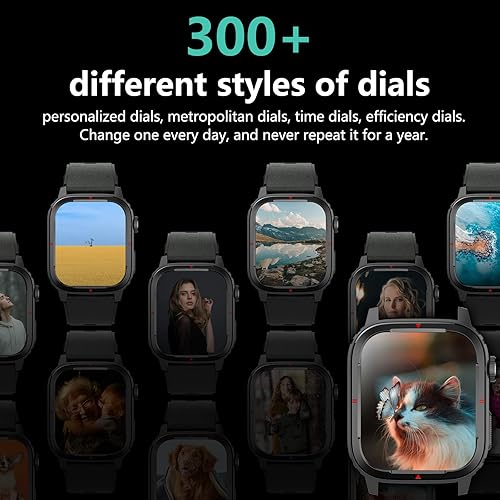 Miniatura 2 de Reloj inteligente, reloj inteligente con pantalla táctil de 1.91 pulgadas con notificación de texto, hacerresponder llamadas, frecuencia cardíaca,