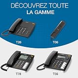 Alcatel Temporis T56, Corded phone, Black - 4
