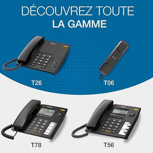 Alcatel Temporis T56, Corded phone, Black - 4