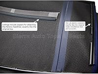 Vista 4 de Sierra Auto Tops Convertible Top Reemplazo para Audi A4 2003-2009, TwillFast RPC Canvas, negro, ventana de vidrio calefactable