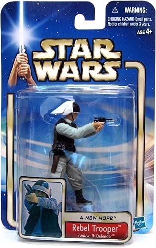 Star Wars 2002 Saga Collection Rebel Trooper Tantive IV Defender 54 figura de acción 375 pulgadas
