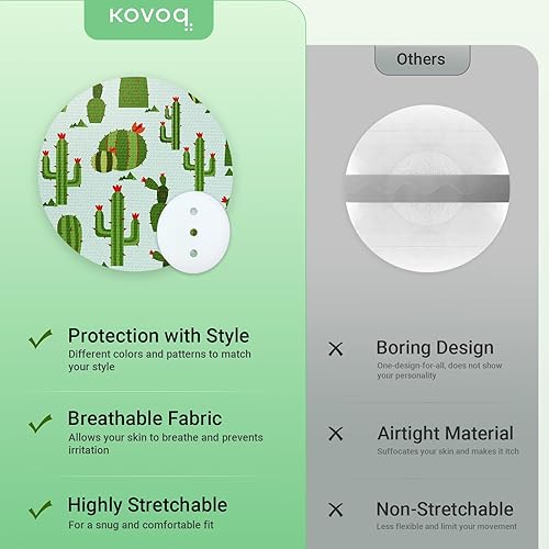 Miniatura 7 de Kovoq Dexcom - Parches adhesivos para sensor G7, protector de cinta de sensor estampado, cinta CGM, 16 piezas coloridas, impermeables y resistentes