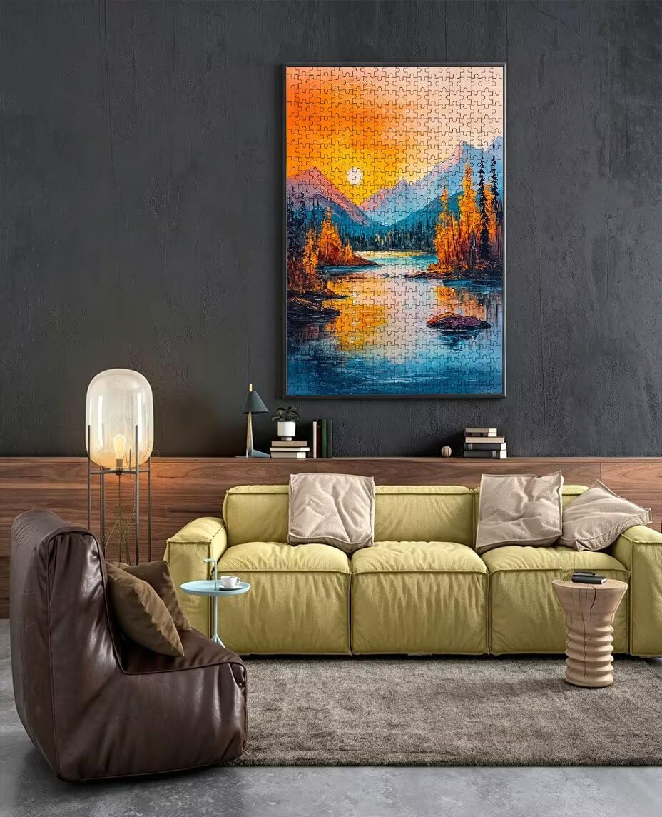 Puzzle 2000 Pezzi Vista Notturna 3D Puzzle per Adulti Impegnativo, Educa Puzzles Artistico, Divertente E Stimolante Puzzles Decorativo per La Famiglia, Regalo e Decorazione Pareti BXHZW6-892