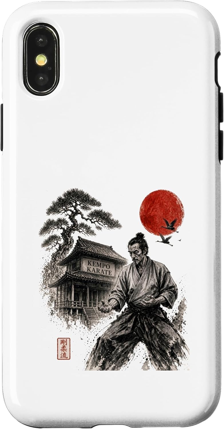 Kempo Karate Ink Art/Japanese Calligraphy Dojo Design Case for iPhone 15 image 5