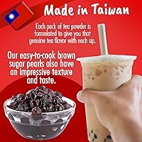 Vista 19 de Fusion Select Auténtico kit de té de burbujas extra rico (5 paquetes), bebida de té de burbujas, perlas de tapioca Boba, pajitas, sabores populares