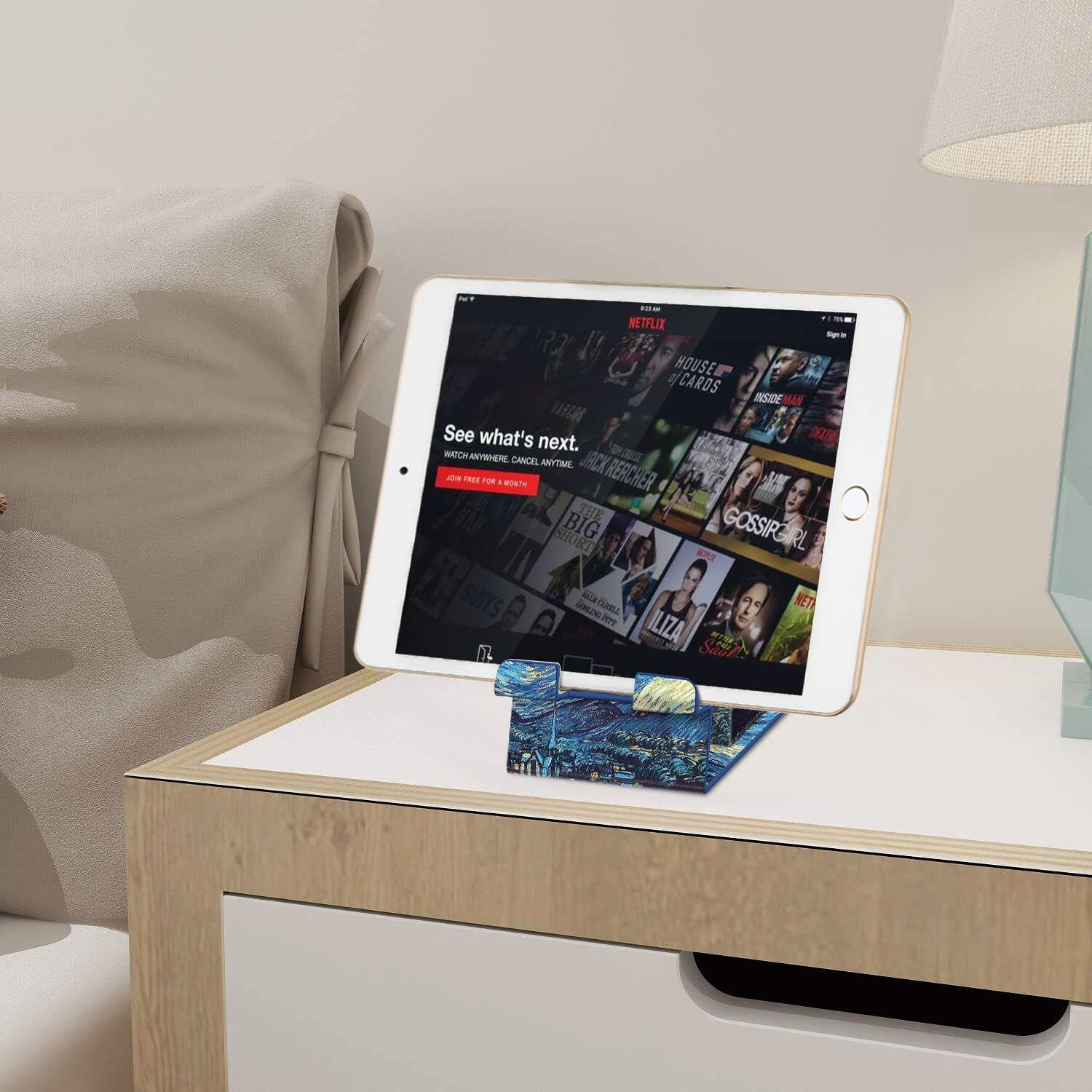 Fintie Pencil Holder with Magnetic Base- Pencil Case Phone Stand Desktop Organizer, Starry Night : Clothing, Shoes & Jewelry