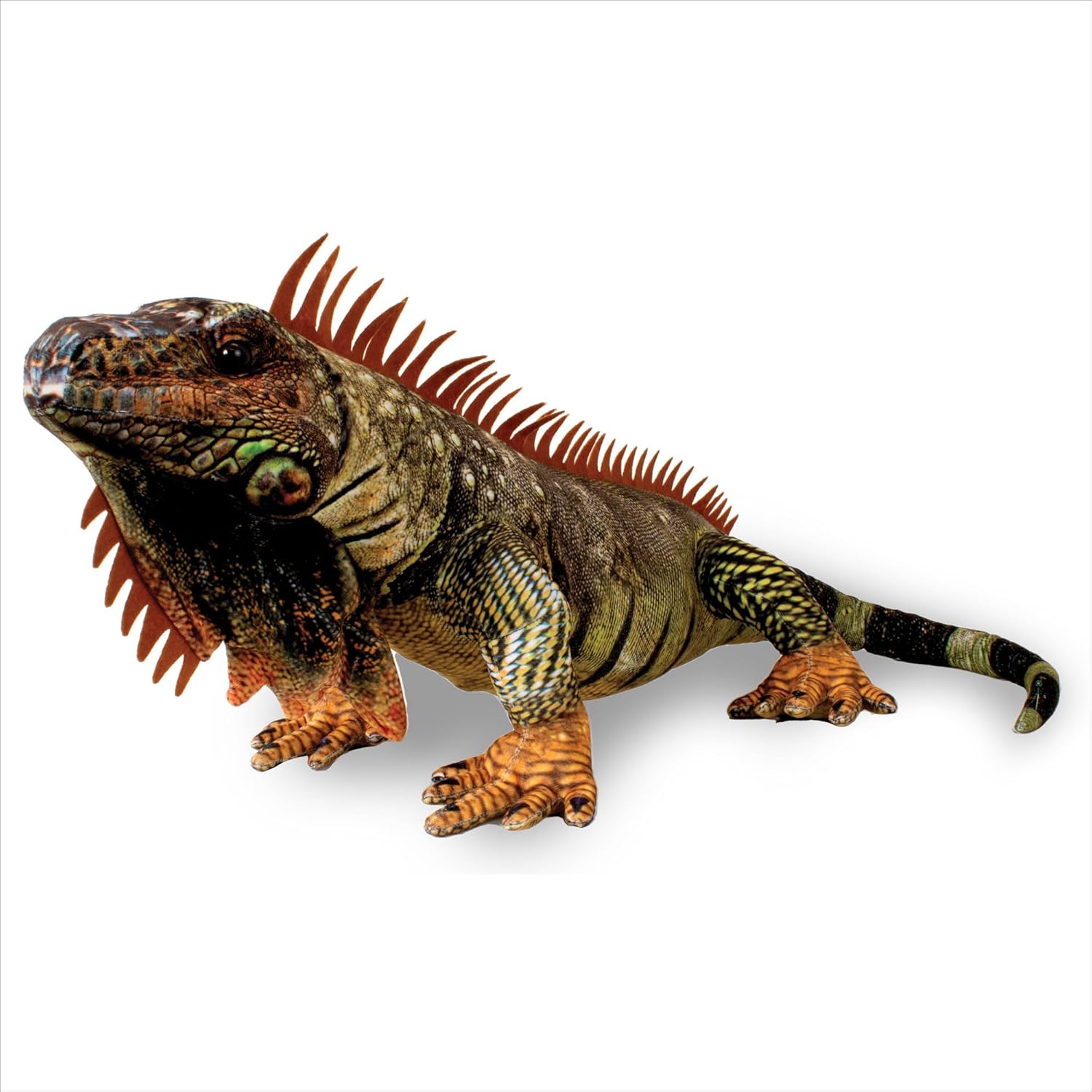 Real Planet 34" Iguana Stuffed Animal - Lizard Stuffed Animals for Kids Toys, Over 2 Feet Giant Iguana Plush Reptile Toy, Large Desert Animal, (Brown 34")