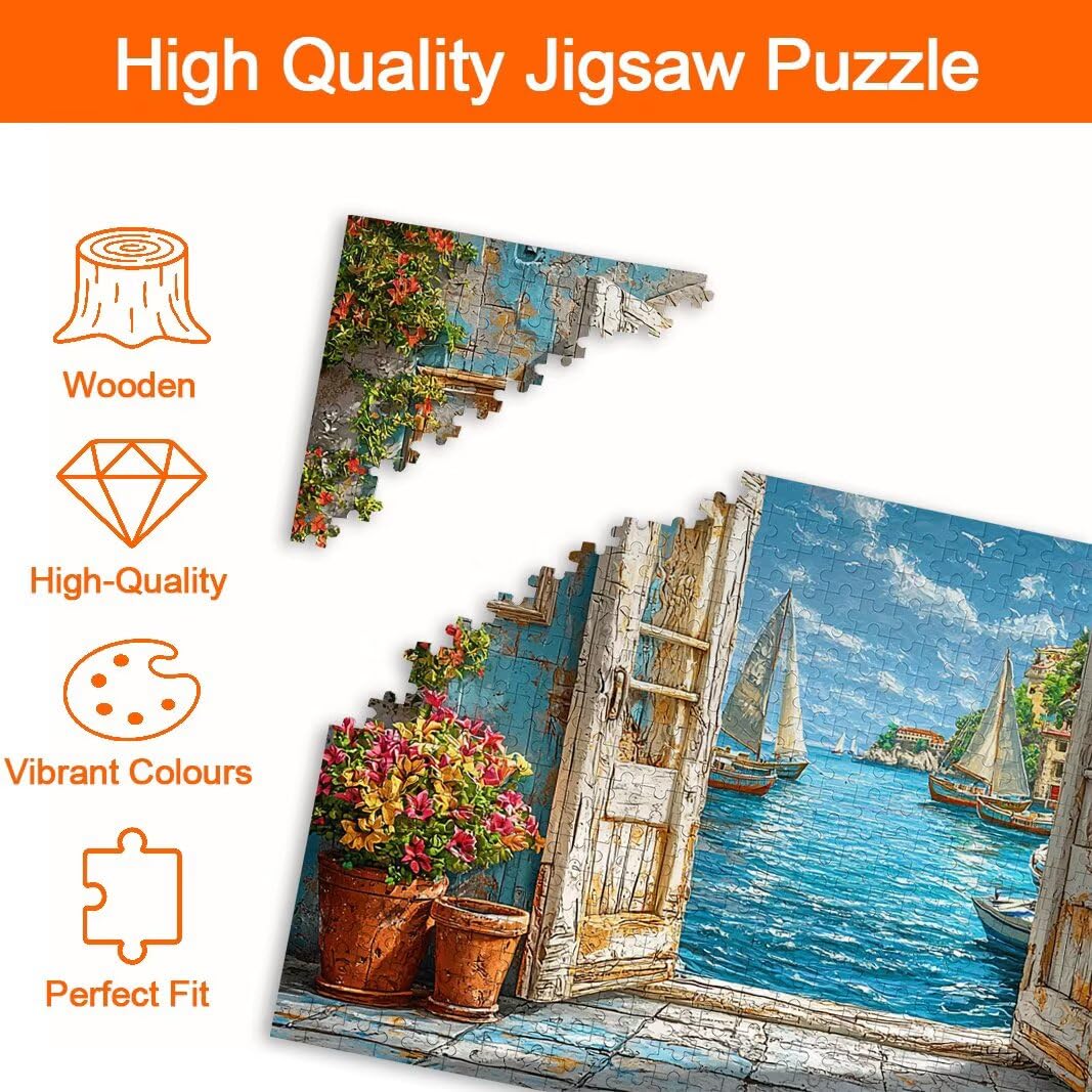 Puzzle 2000 Pieces, Puzzle Włochy, Puzzle Dla Dorosłych, Prezent Dla Kobiet