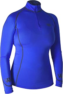 Woof Wear Womens Performance Riding Shirt - Shiraz - Lightweight UV Sun Protection and SPF Properties