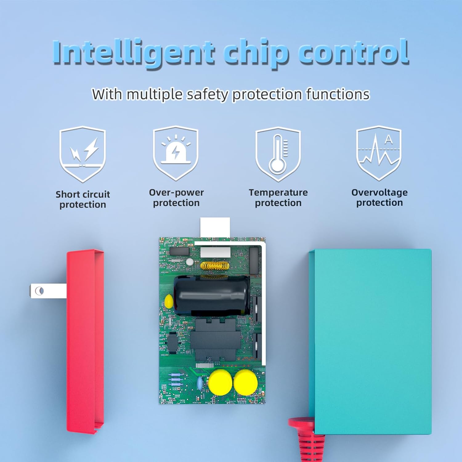 Switch Charger Compatible with Nintendo, AC Adapter Power Supply Switch Lite/OLED/Pro Controller/Steam Deck, Support TV Dock Mode 39W USB C Fast Charger with 5Ft Charging Cable - Image 4