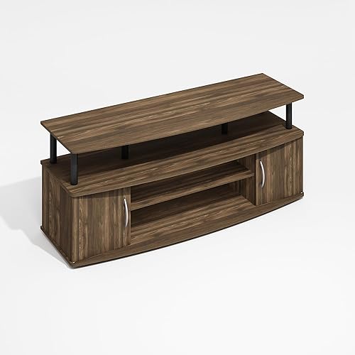 Miniatura 17 de Furinno Jaya - Soporte de TV, centro de entretenimiento, consola de TV, para televisores de hasta 55 pulgadas, con 2 puertas y orificios para madera