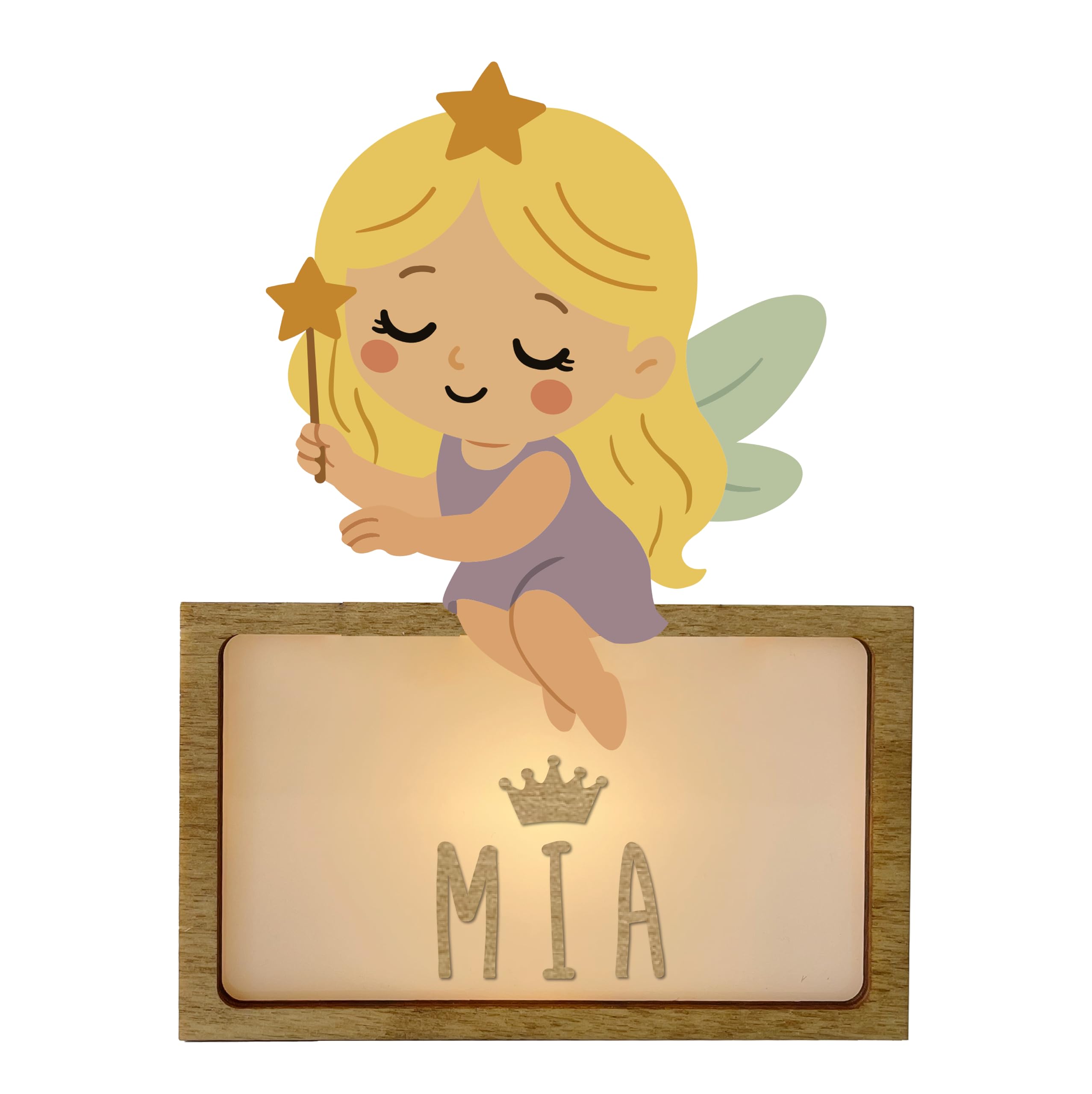Lampe veilleuse bébé personnalisée fée et décoration chambre