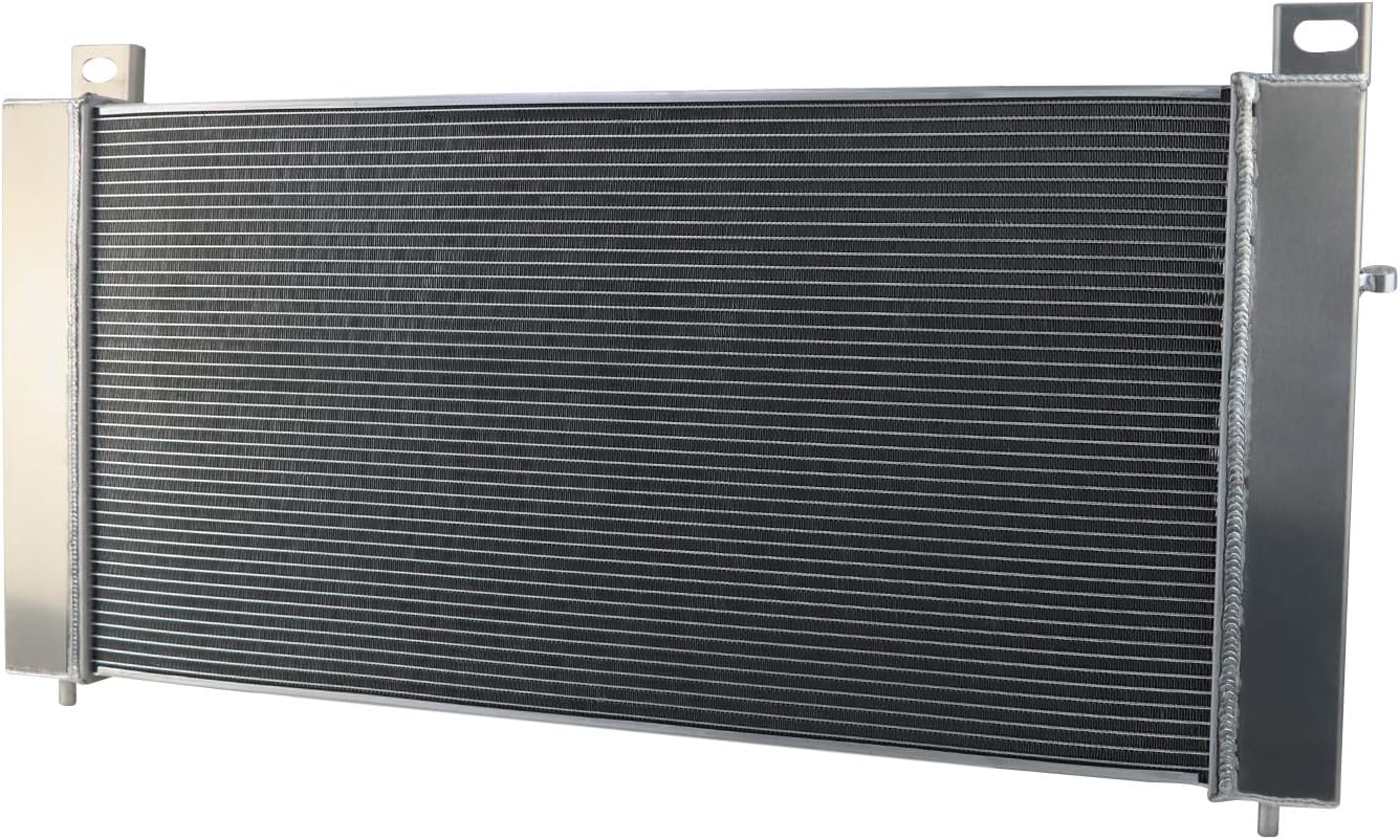 CU2423 34 Inch 4 Row Aluminum Radiators for 1999-2014 Cadillac Escalade, Chevy Sonora Tahoe Avalanche Cheyenne Suburban Silverado 1500 2500 3500, GMC Yukon XL, Radiator Radiador