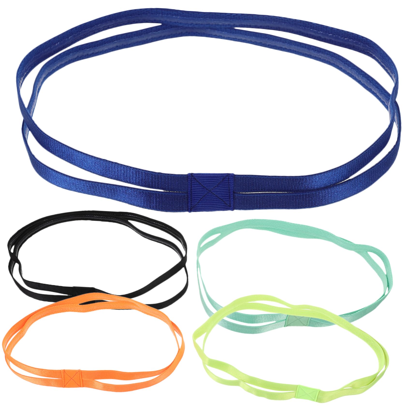 Toyvian Teiliges Elastisches Sport Stirnband rutschfest Und Atmungsaktiv Für Yoga Fitness Und Outdoor Aktivitäten Bunten Farben Neon