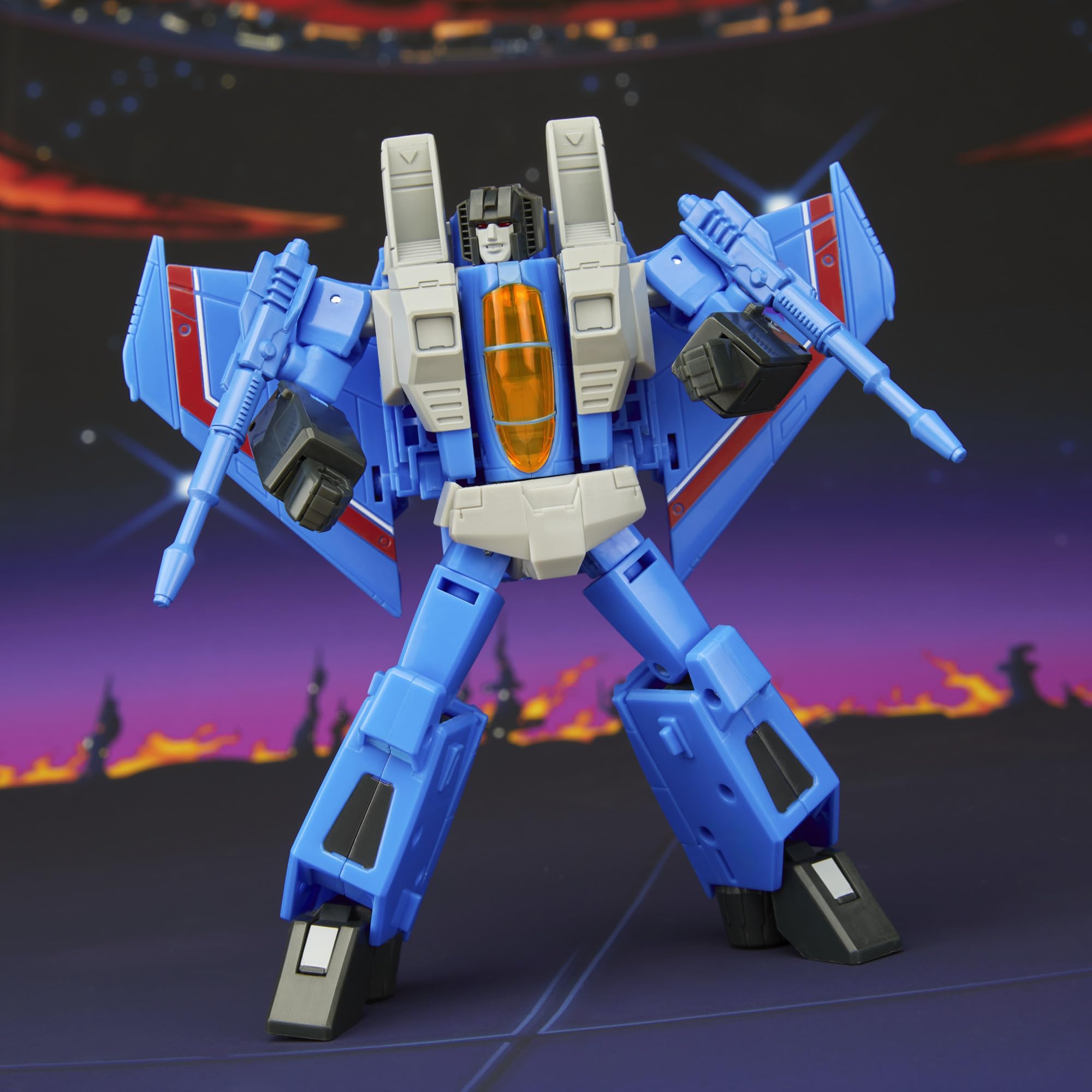 Thundercracker z kolekcji Transformers Studio Series z filmu ""The Transformers: The Movie"", 16,5-centymetrowa przekształcająca się figurka klasy Voyager, zabawkowe roboty dla dzieci w wieku od 8 lat | Transformers Studio Series 15 cm figurka Voyager Cla