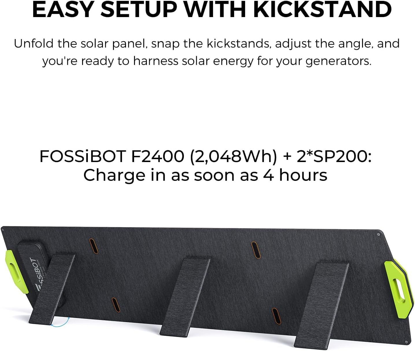 FOSSiBOT Panneau solaire portable SP200 W 200 W