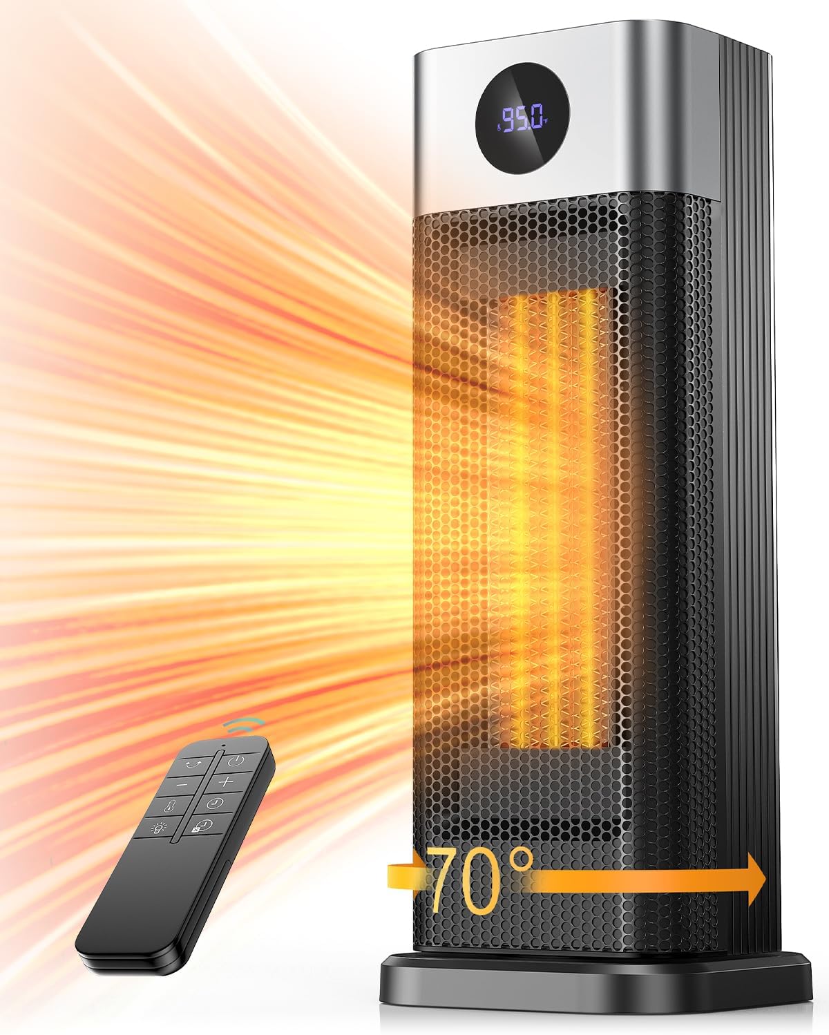 Space Heater for Indoor Use, 1500W Fast Heating Portable Electric