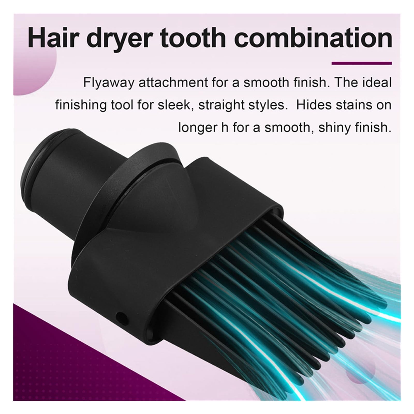 Peigne À Dents Larges, Accessoire Compatible Avec Le Sèche-cheveux Dyson Supersonic, Embout Amovible HD16-Y48A