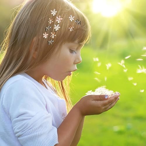 Miniatura 4 de 12 pinzas para el cabello de margaritas para mujer, mini pinzas de flores de CUBACO para el cabello, pinzas de metal para el cabello, decoraciones