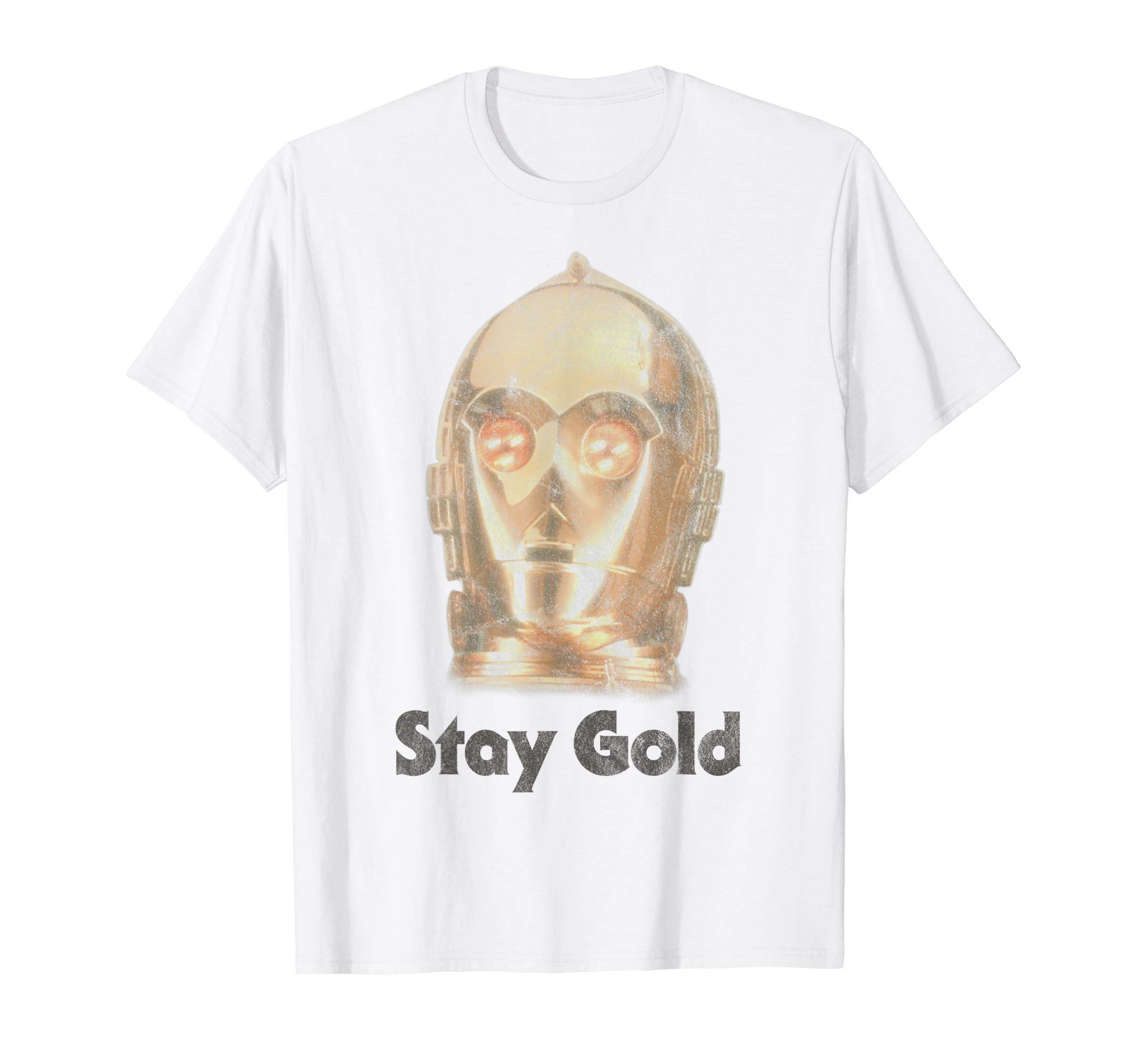 Star Wars The Rise of Skywalker C-3PO Stay Gold T-ShirtOEKO-TEX STANDARD 100
