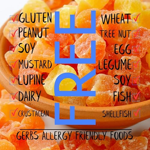Miniatura 4 de Frutas secas GERBS, Top 14 libres de alergia alimentaria, sin sulfuro, sin conservantes, sin OMG, vegano