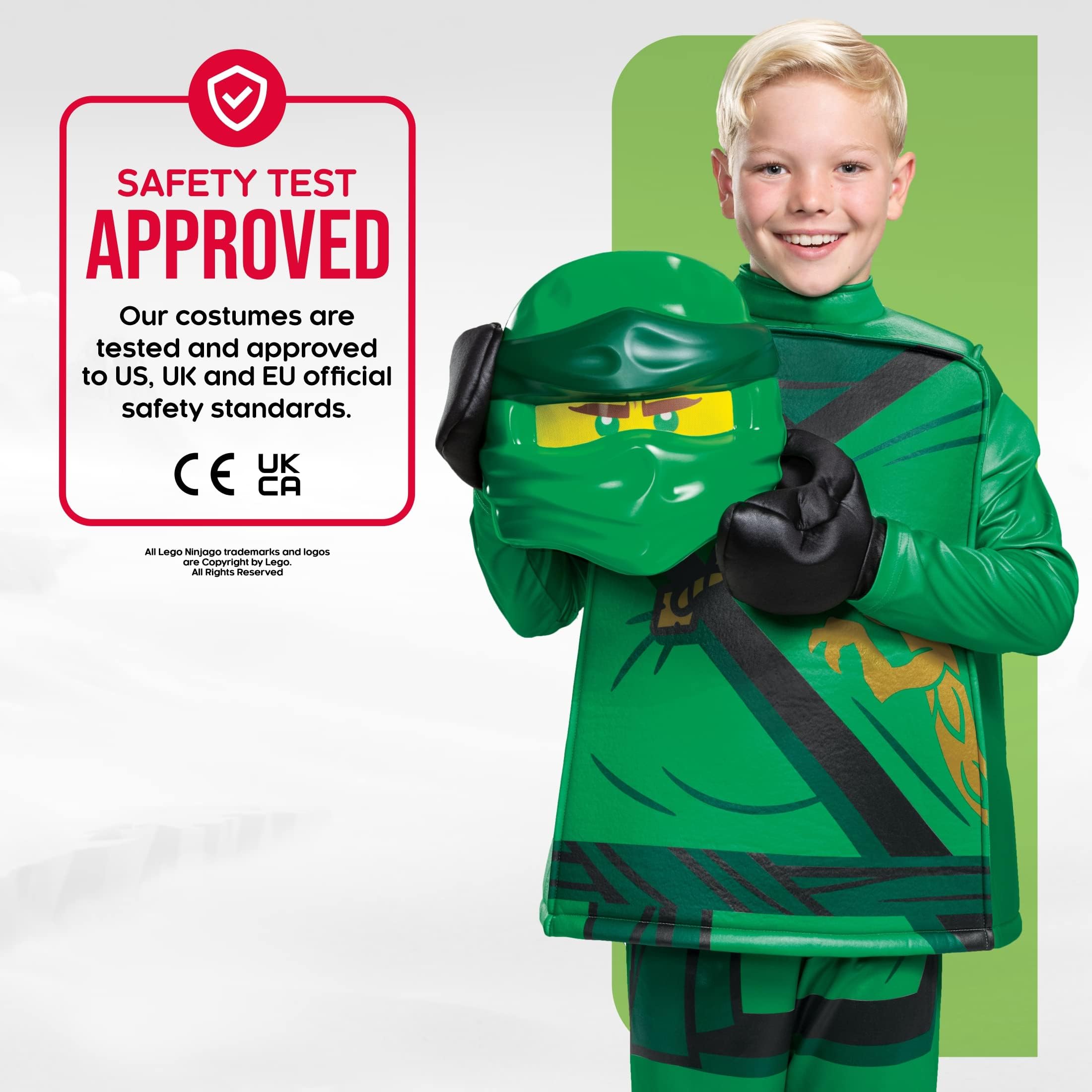 Lego Ninjago Lloyd Costume Bambino - Costume Ninja per Bambini, Abito per Halloween, Compleanni e Party, Disponibile