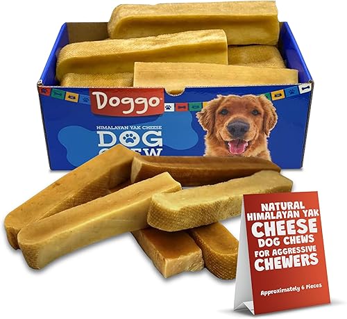 Masticables prémium de queso de yak del Himalaya para perros - Masticables naturales de yak para perros grandes y pequeños - Masticables de leche de