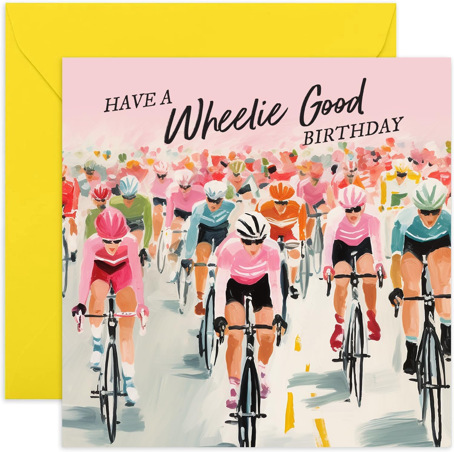 Old English Co. Wheelie Good Birthday Card for Him or Her Cyclist