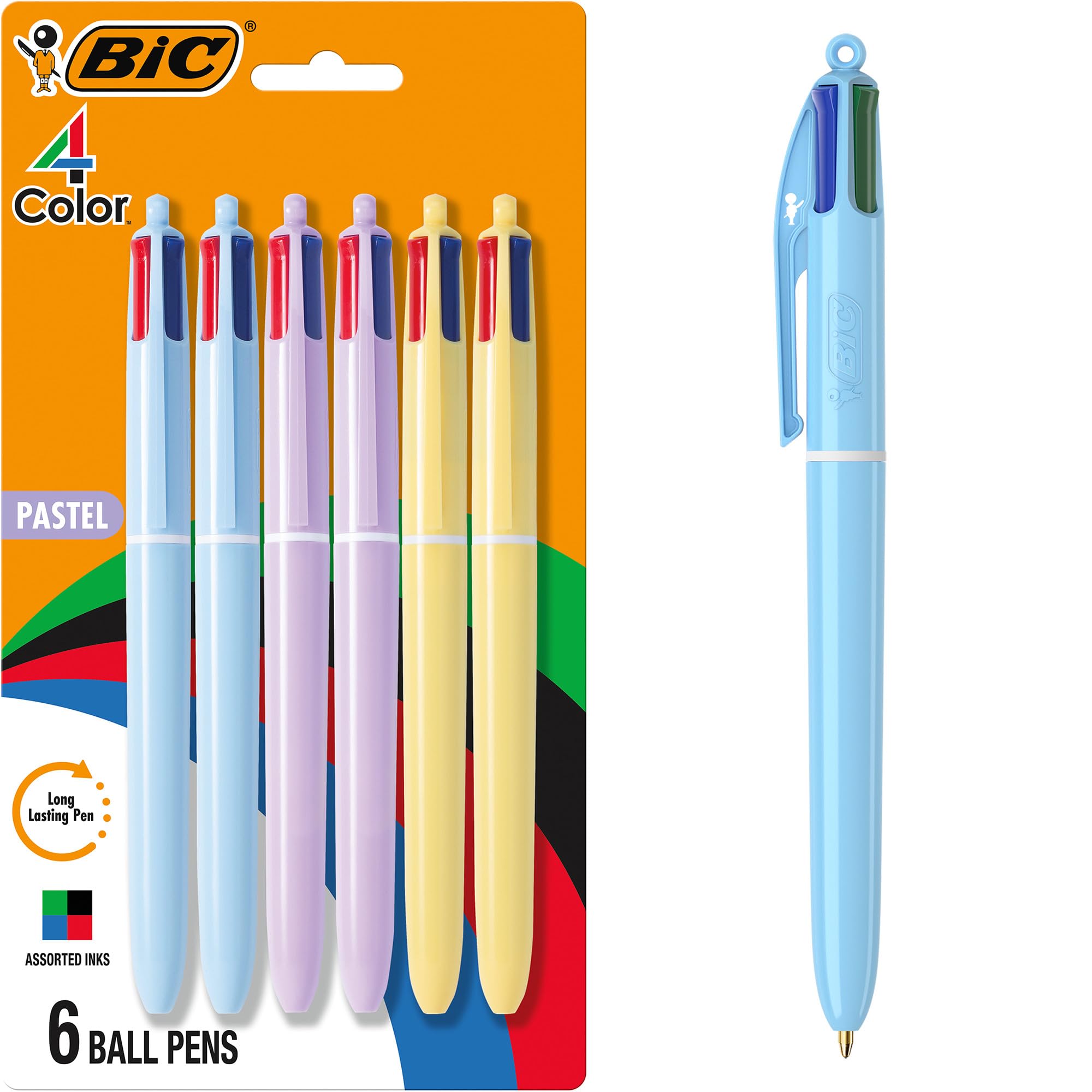 BIC ボールペン パステルカラーセット Amazon.co.jp: BIC 4色パステルバレルマルチカラーボールペン