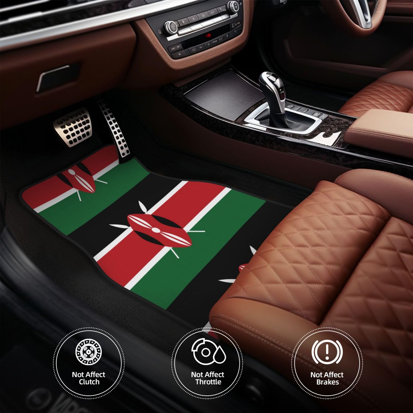 Lot de 4 tapis de sol en néoprène imperméable pour voiture