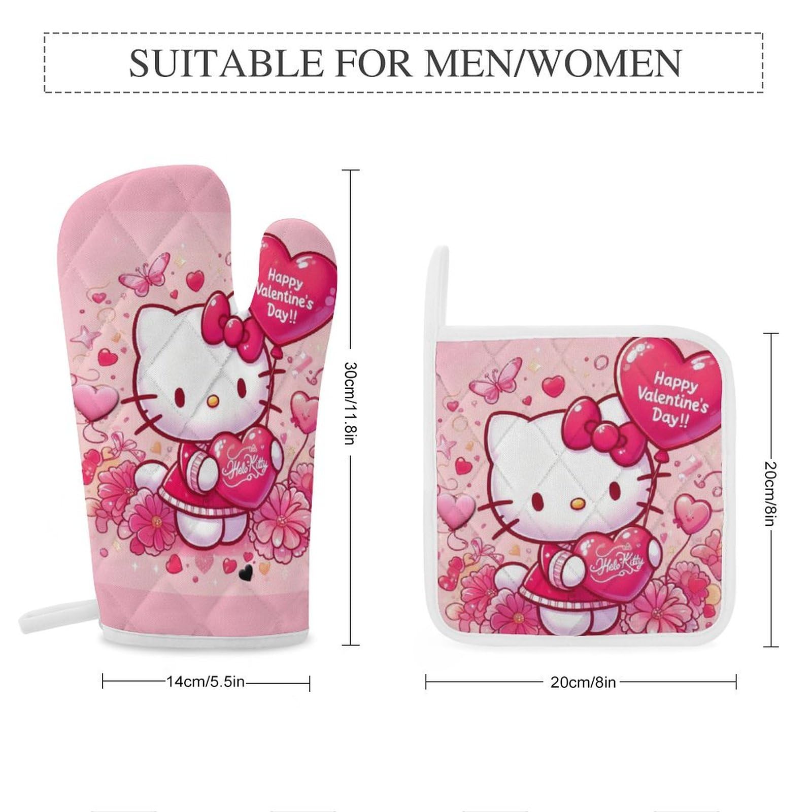【希少品】Nina mew &ハローキティコラボ　鍋敷き・鍋つかみセット Amazon.co.jp: ハローキティ 鍋つかみ ミトン 4点セット オーブン