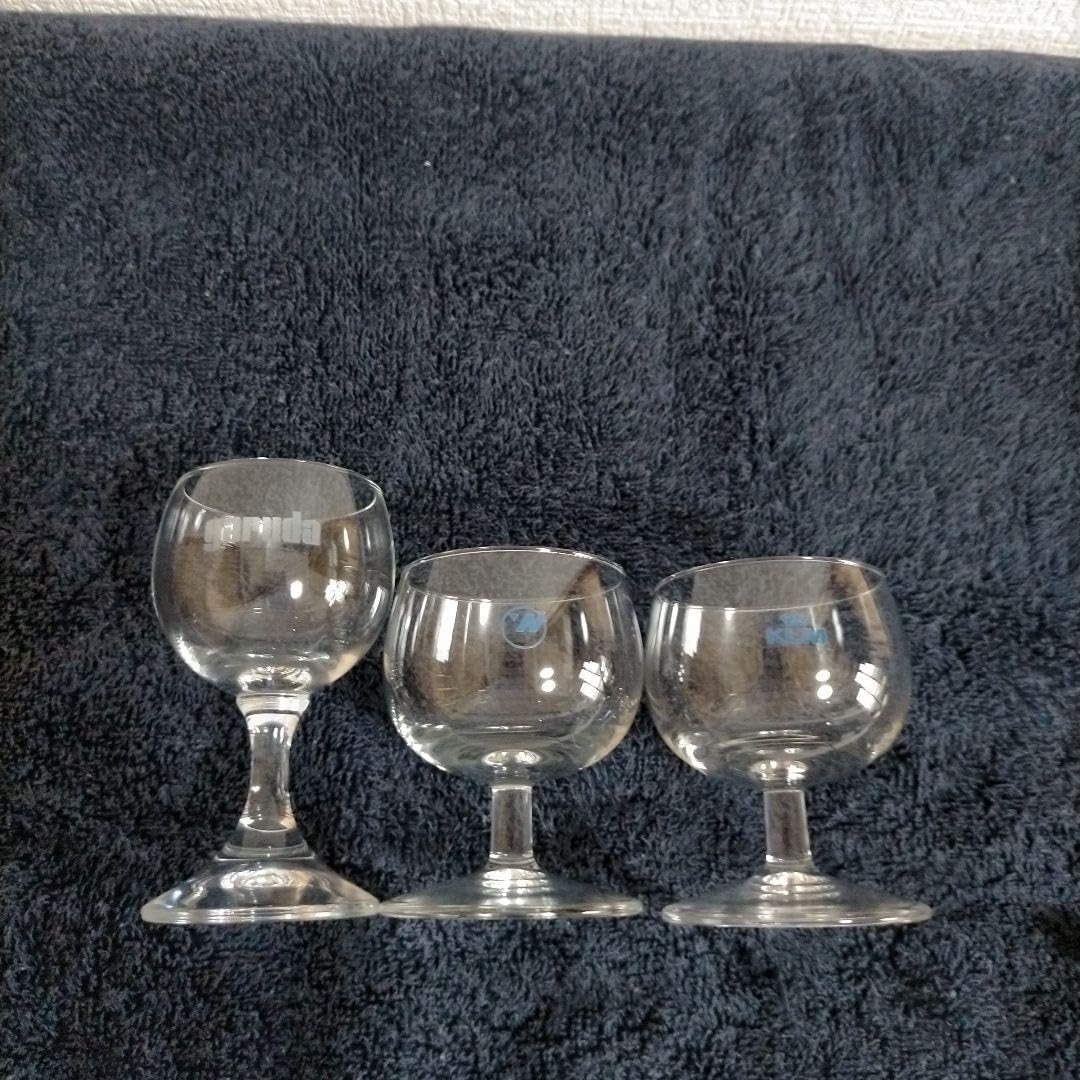 エアラインワイングラス 3個セット ショットグラス