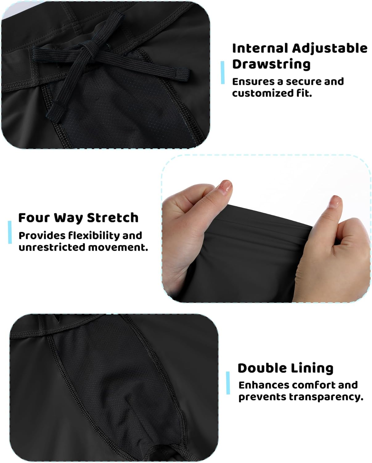 Runhit Boys' Swim Jammers Youth Competitive Swimsuit UPF 50+ Quick Dry Athletic Compression Swimming Shorts - Image 4