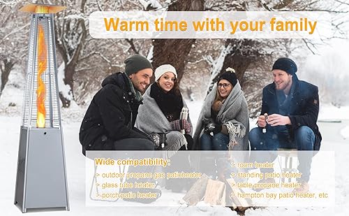 Miniatura 7 de Termopar e interruptor de inclinación para calentador de patio, termopar e interruptor de descarga kit de reparación para propano, tubo de vidrio