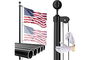 Flagpoles For Residential 25 ft: Premium Outdoor Flag Pole Kit