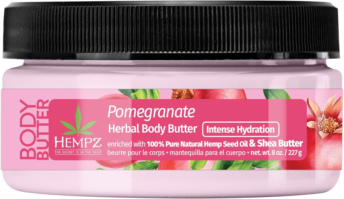 Hempz Pomegranate Herbal Body Butter Body Butter Unisex 8 oz