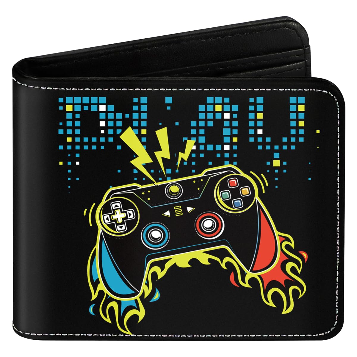 Teen Boys Cool Wallet Funny Leather Wallets Credit Id Card Cash Holder Black Rfid Blocking Zipper Cute Kawaii Aesthetic Wallets With Coin Pocket Id Window For Teen Boy Male Youth Guys Men Teenager