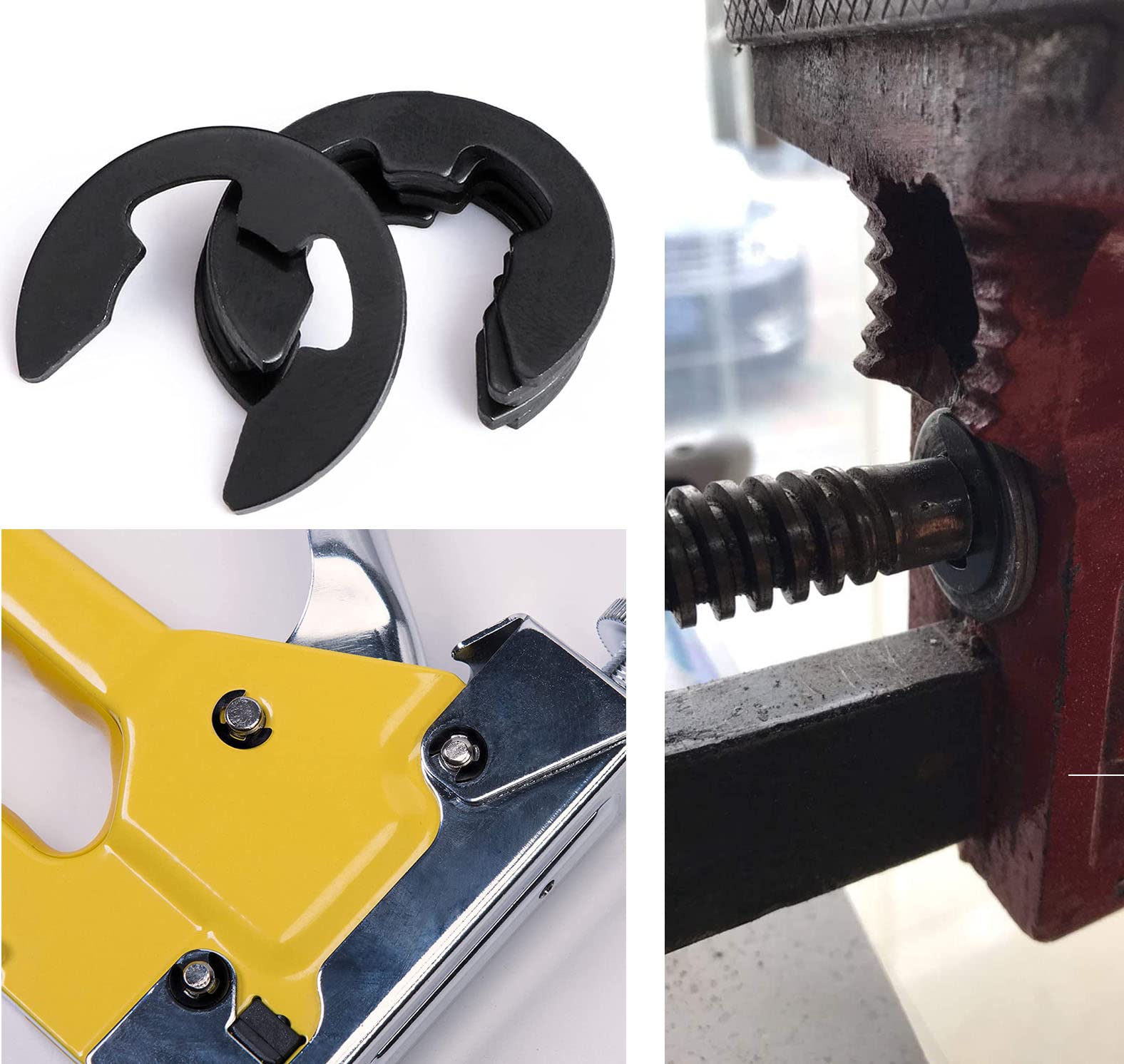 500 Anelli Di Sicurezza E-Clip - 14 Dimensioni M1.5-M15, Acciaio Manganese Nero - Foto 11